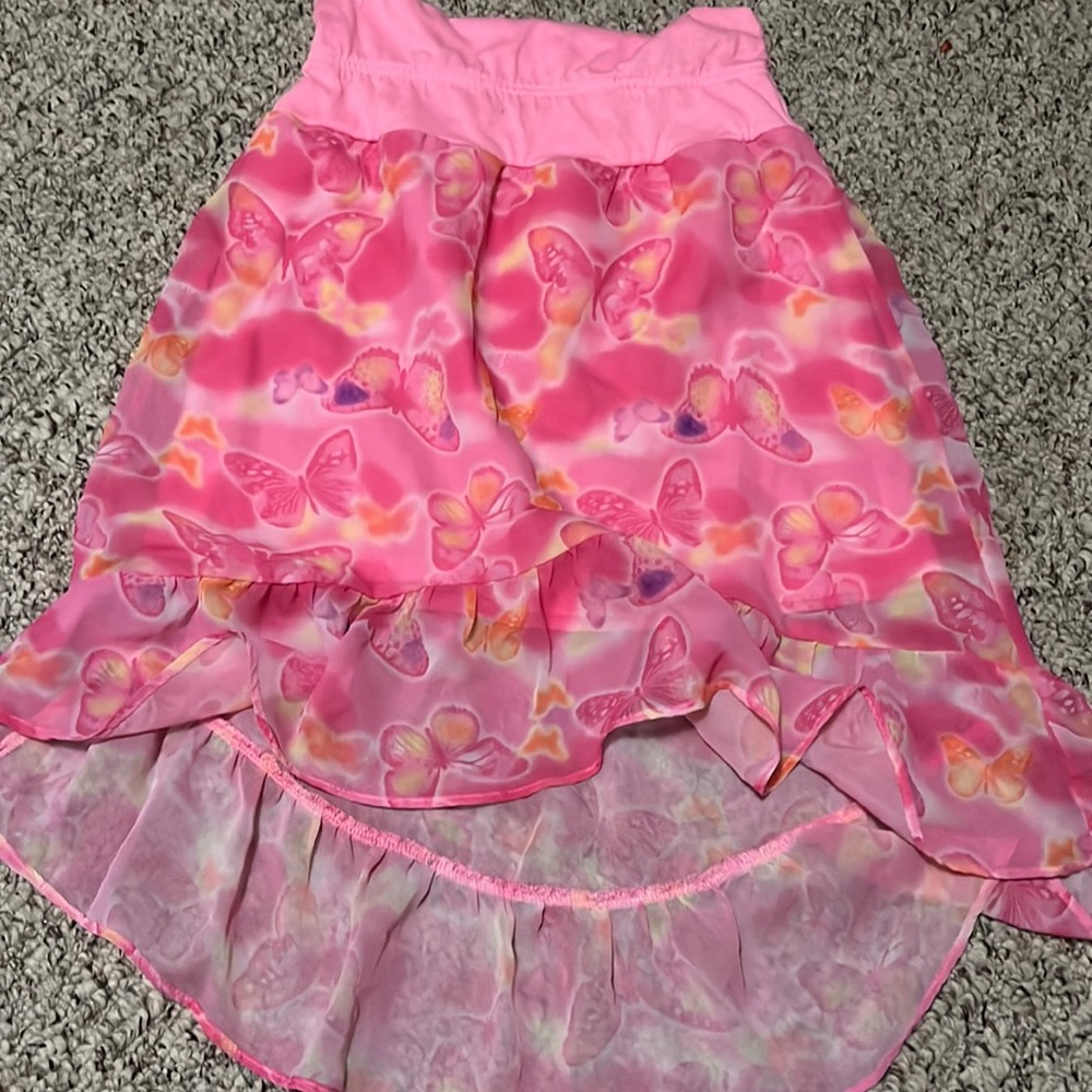 Faded glory pink butterfly skirt
